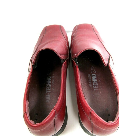 Mephisto Air-Techno Womens Red Leather Comfort Loafers Wedge Heel Size US 8 - Picture 5 of 12